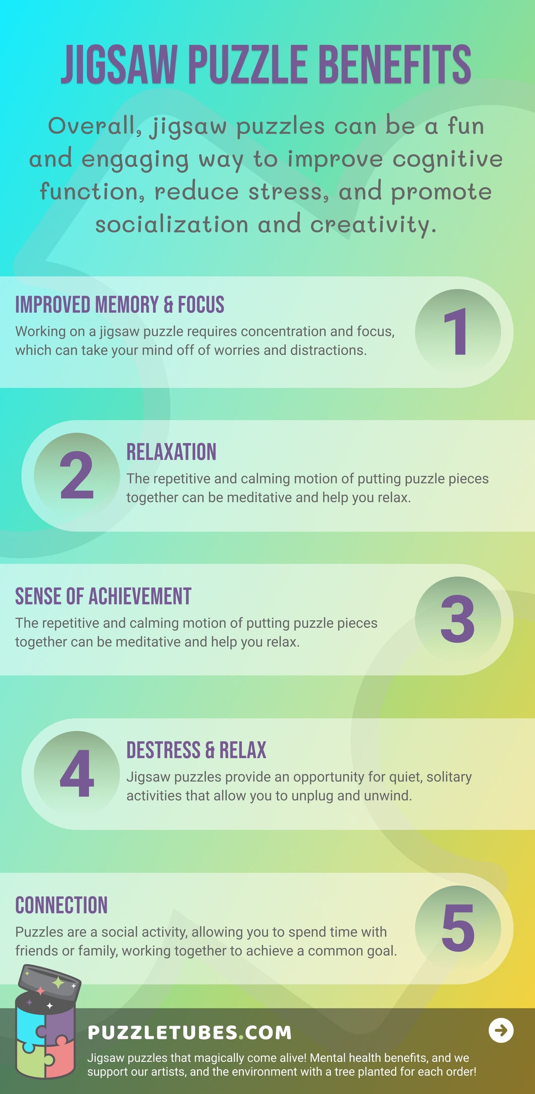 Jigsaw Puzzle Infographic